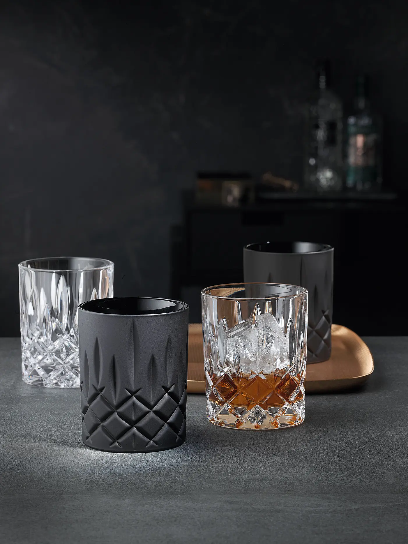 NACHTMANN | Whiskey Glas 2-er Set 295ml BLACK EDITION NOBLESSE | 